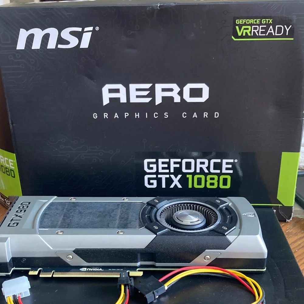 NVIDIA GTX 980 Graphics Card - Silver, Black, and Yellow